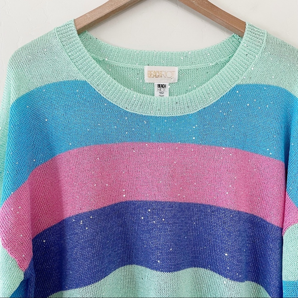 BEACH RIOT Beach Stripe Sweater In Mod Stripe - Picture 7 of 14